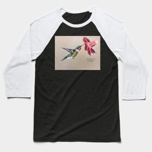 Ruby Throated Hummingbird Baseball T-Shirt